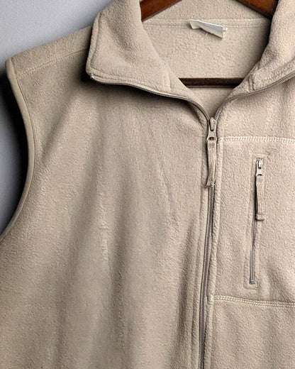 Twl Beige Fleece Vest