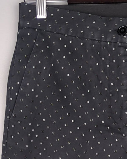 Cotton World Gray Patterned Trousers