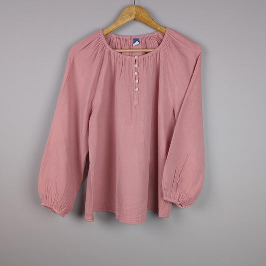 Long Sleeve Button Blouse
