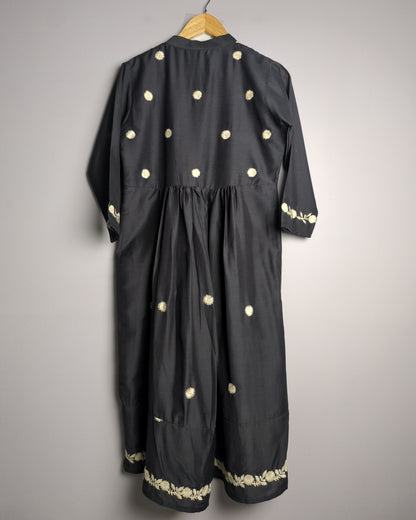 Black Embroidered Kurta