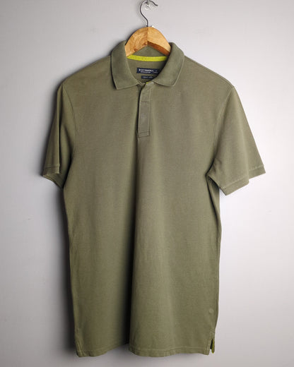 Cotton World Green Polo Shirt