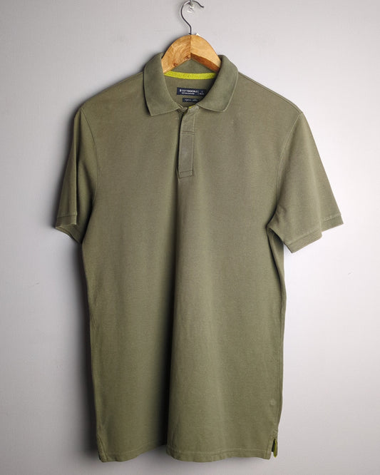 Cotton World Green Polo Shirt