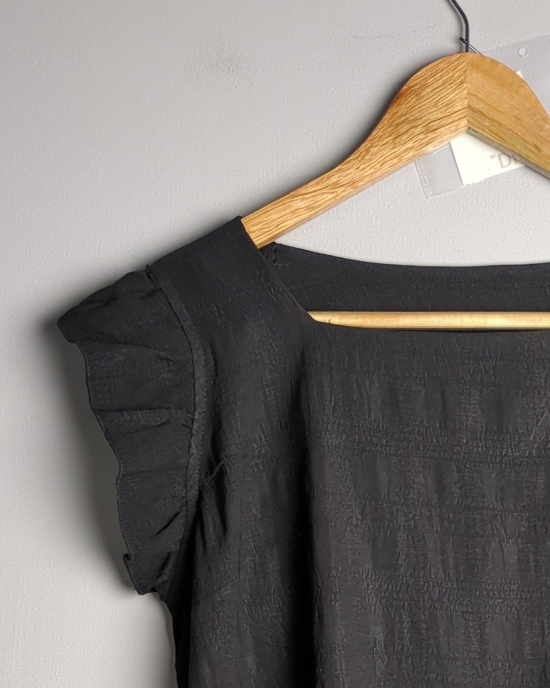 Savana Black Ruffle Top