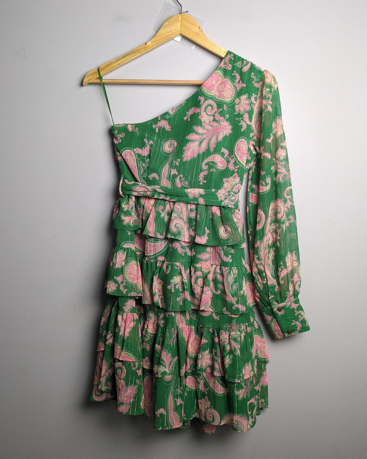 Twenty Dresses Green Paisley Dress