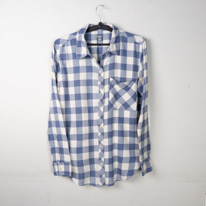 Plaid Button-Down Shirt