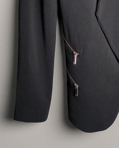 Zara Black Zipper Blazer