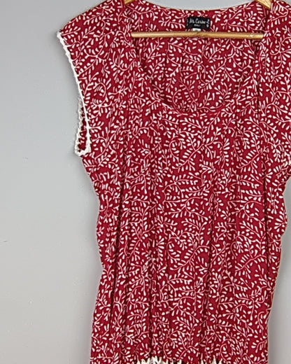 Ms. Carino Red Casual Dress