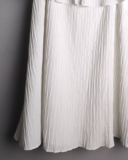 Zara White Ruffle Top