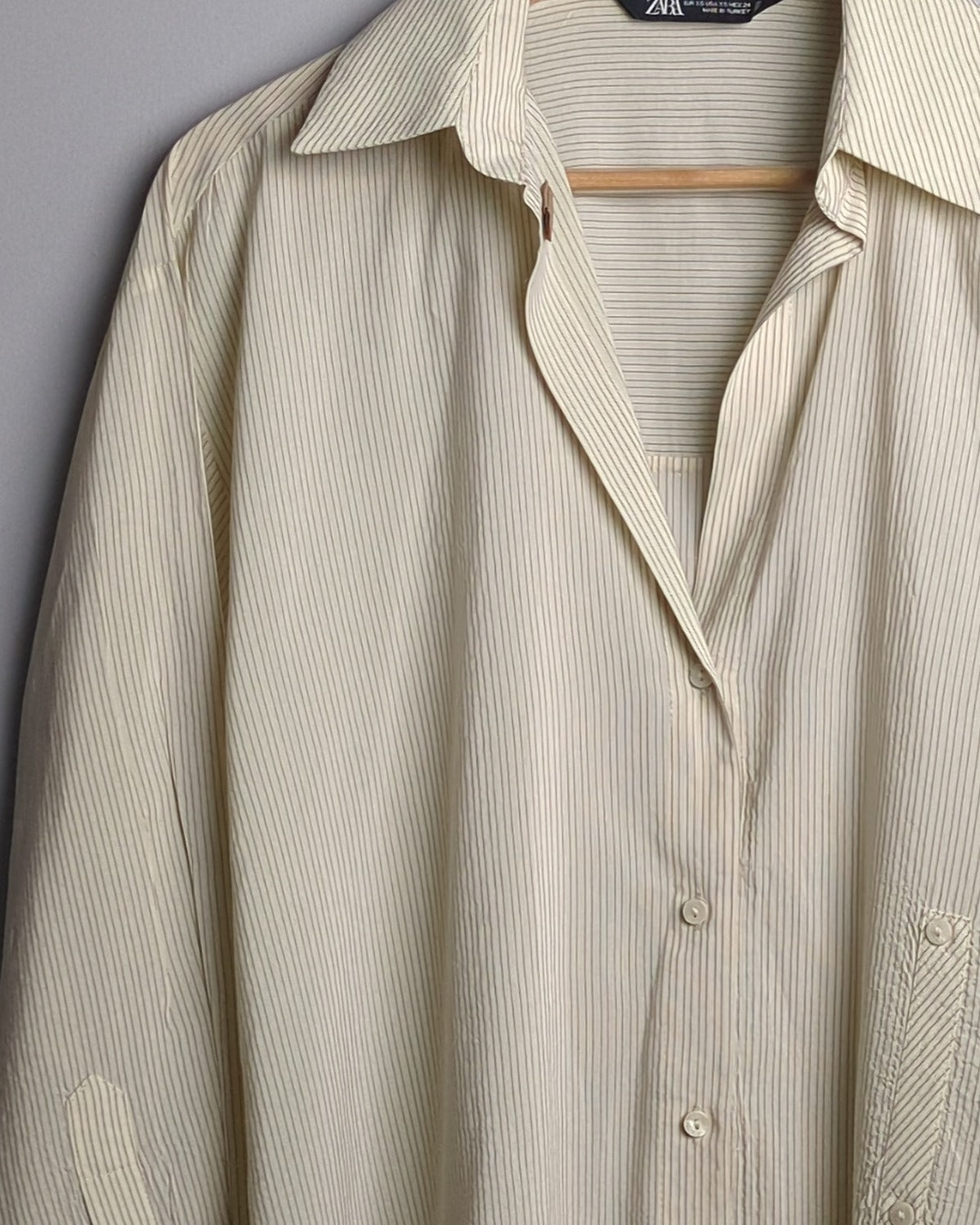 Zara Beige Button Shirt
