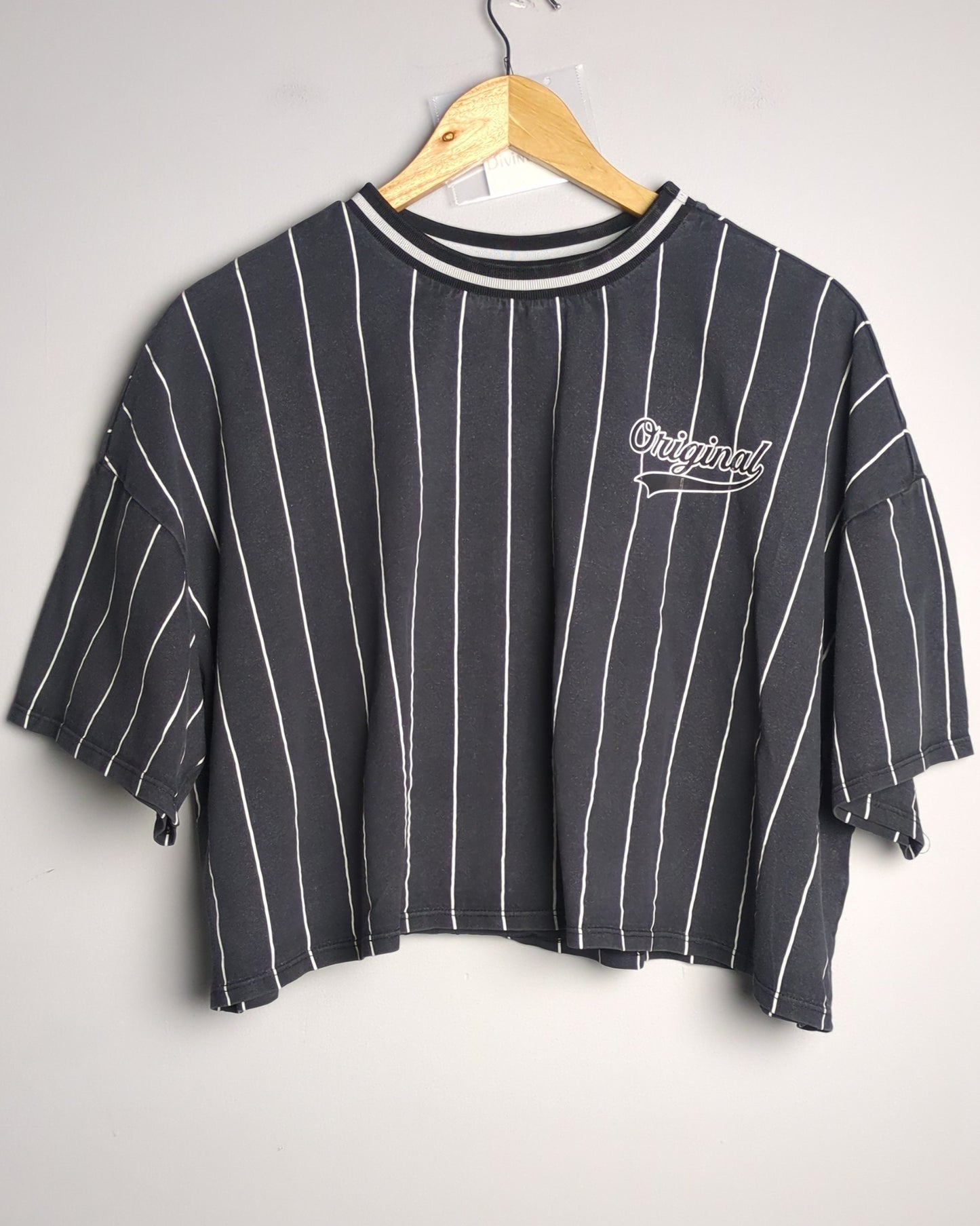 H&M Black Striped Top