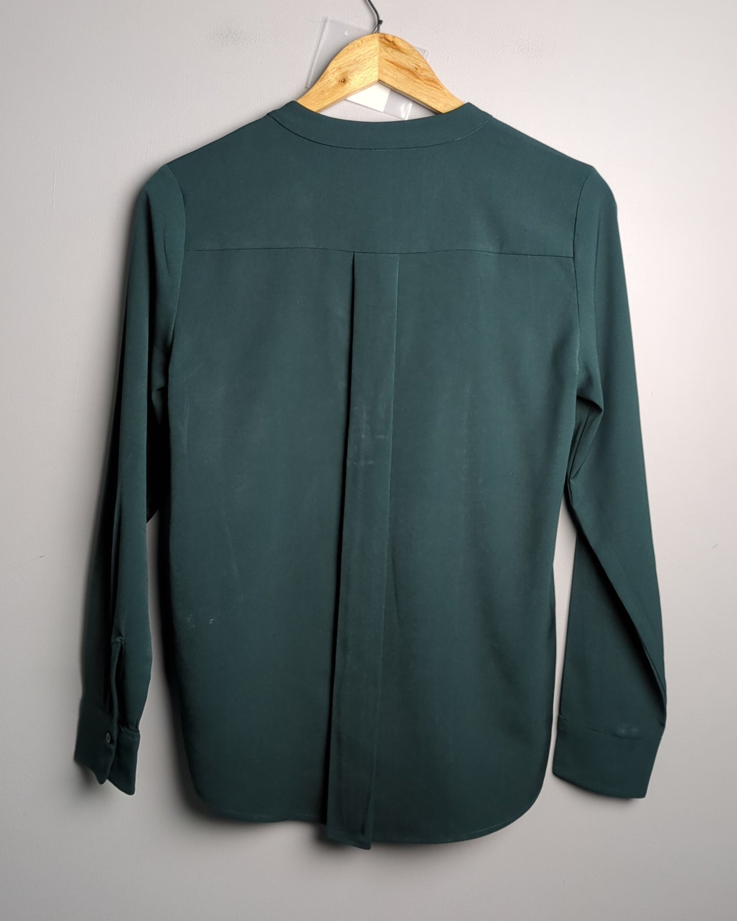 H&M Green Split-Neck Blouse