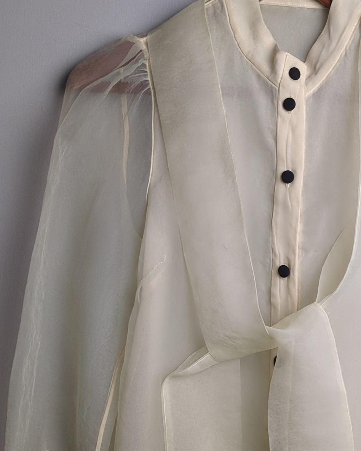 Zara White Sheer Blouse