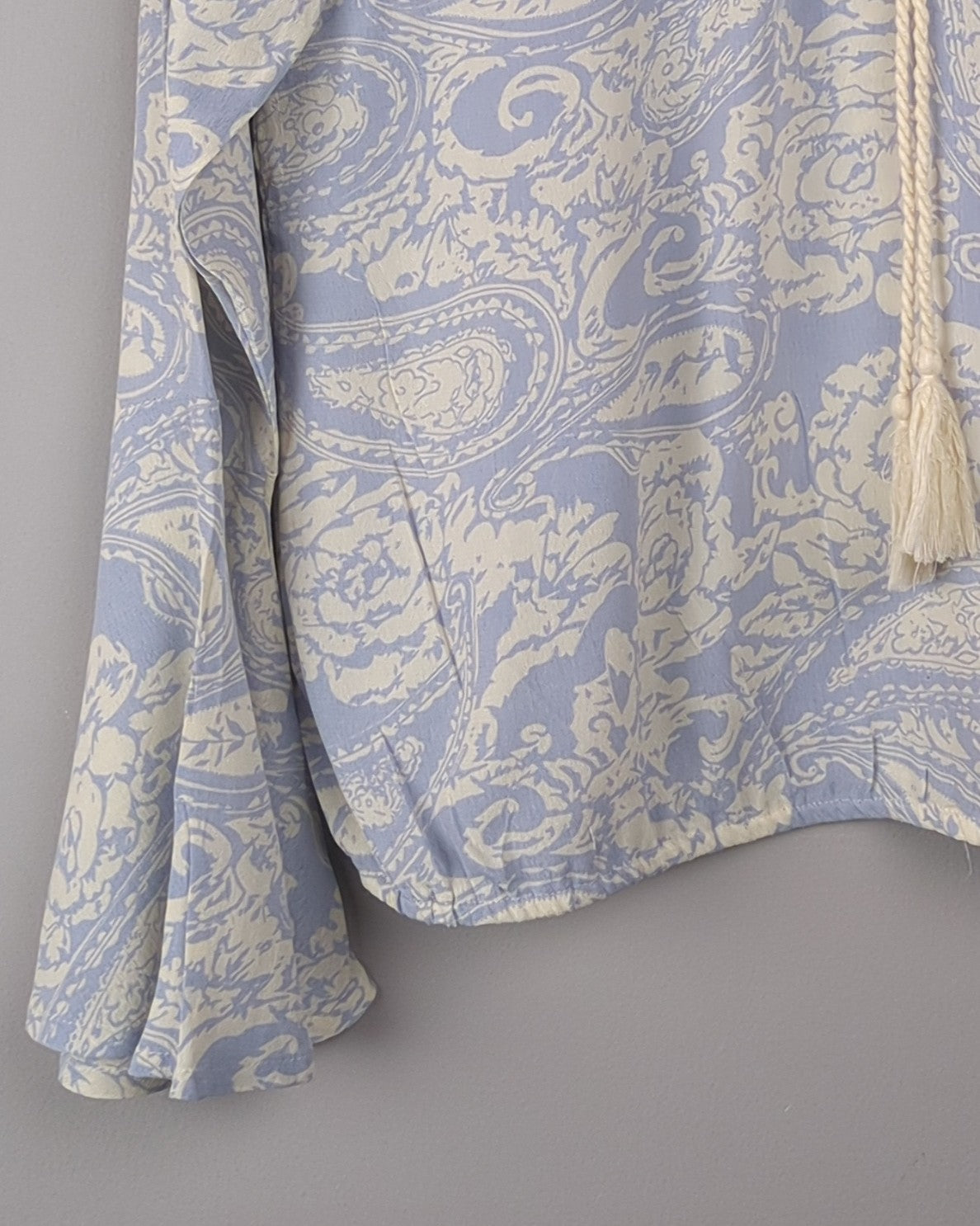 Cotton World Blue Paisley Blouse