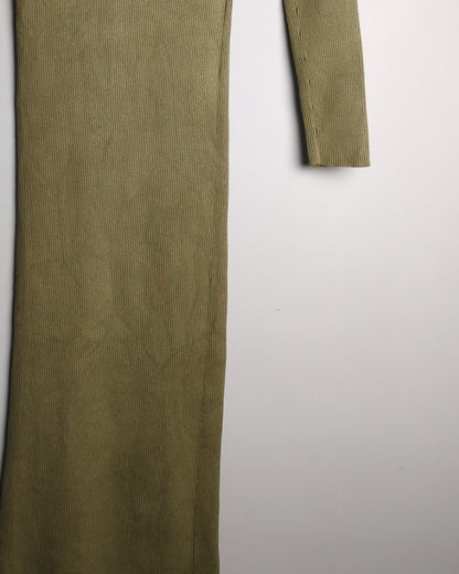Zara Green Ribbed Dress