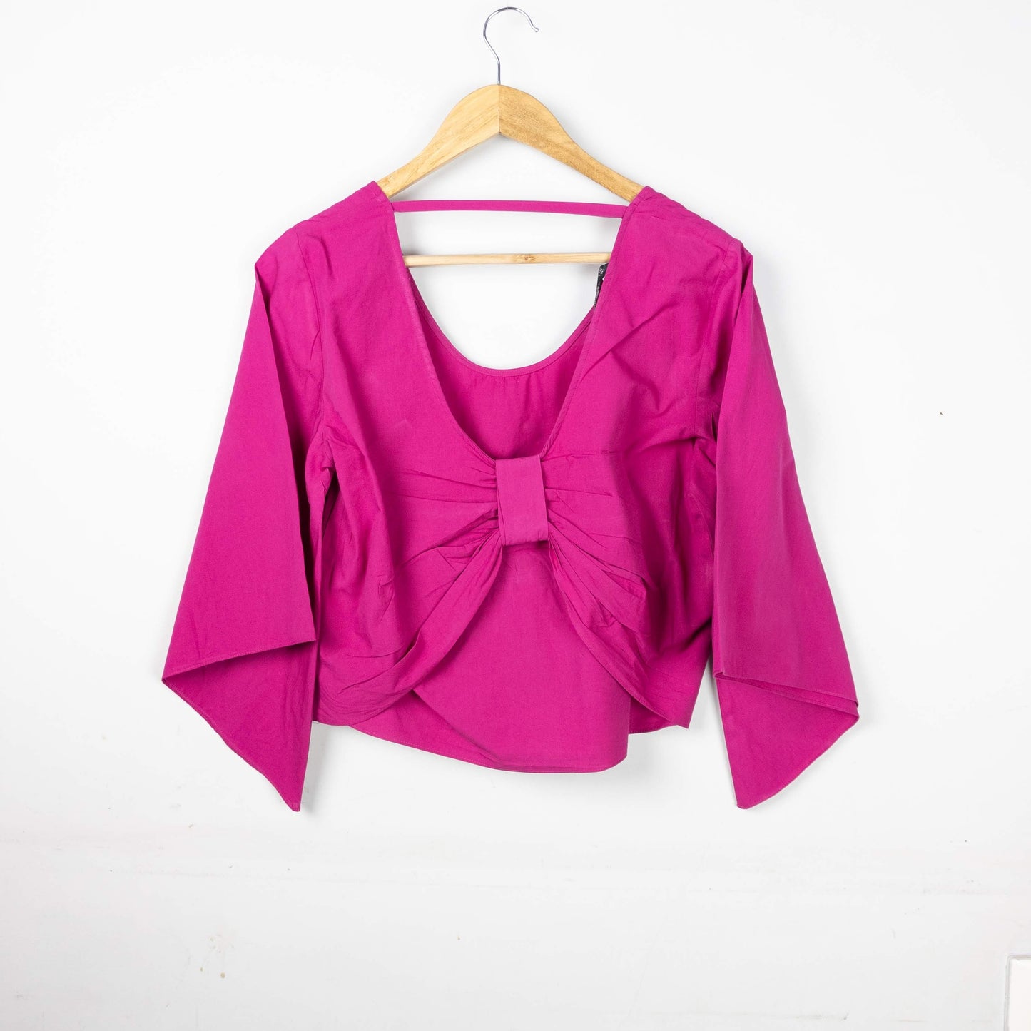 Solid Bell Sleeve Top