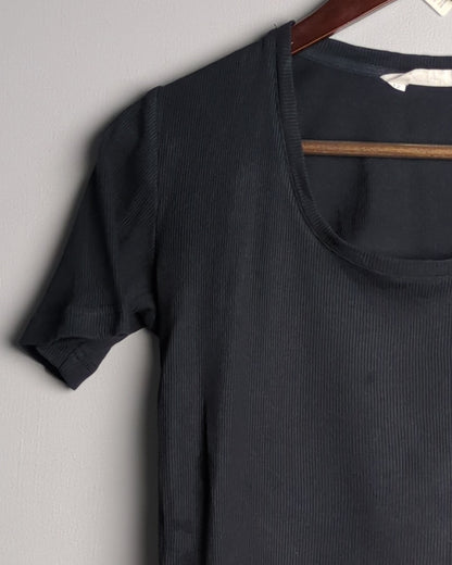 Creatures Of Habbit Black Ribbed T-Shirt