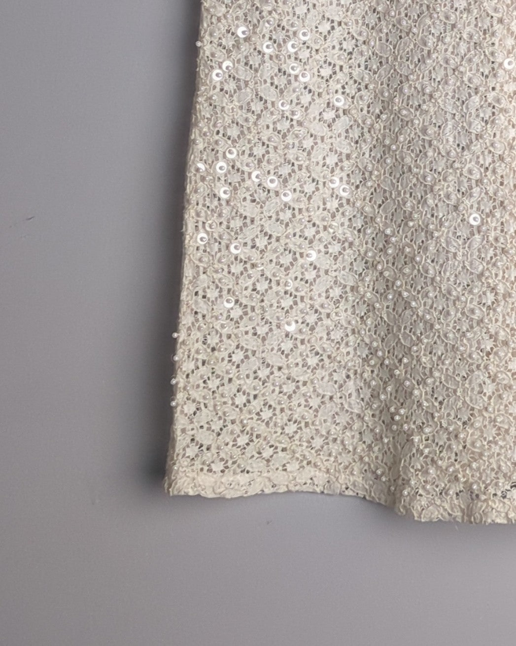 Jacob Beige Lace Tank