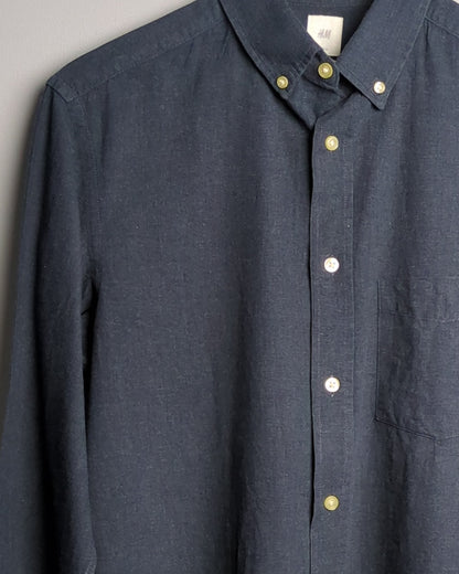 H&M Blue Button-Down Shirt