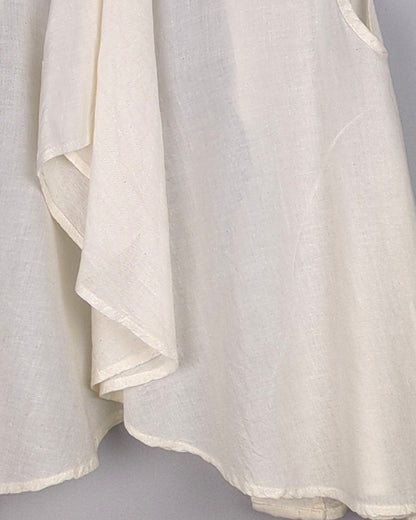 Cero White Sleeveless Vest