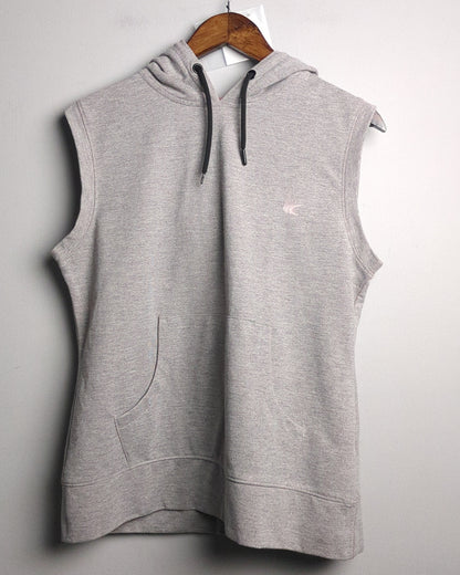 Perfomax Gray Sleeveless Hoodie