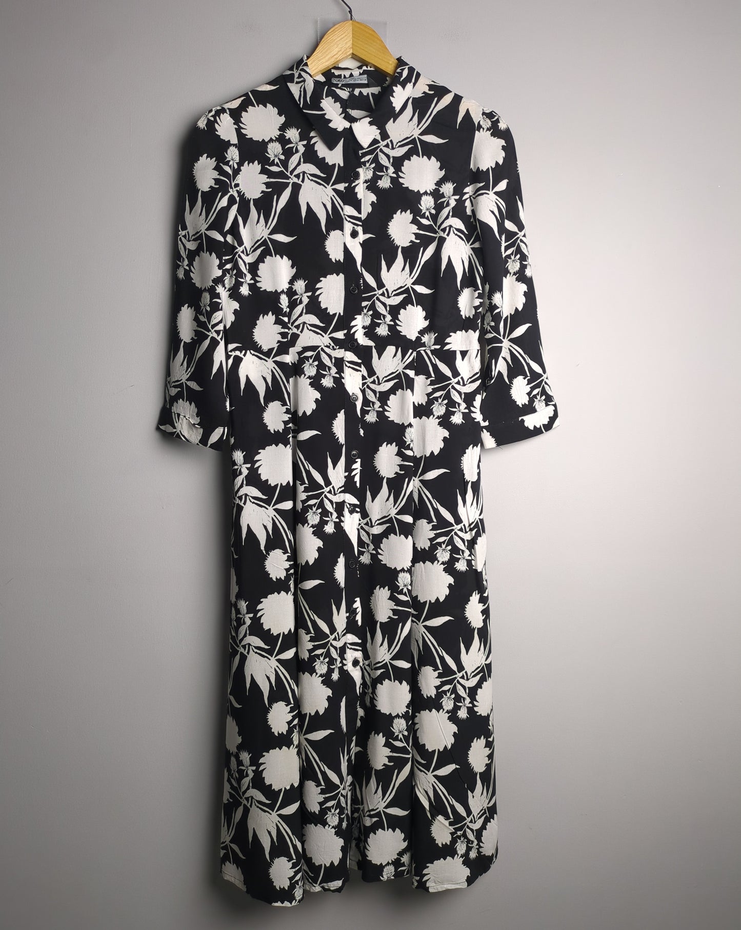 Zara Black Floral Shirt