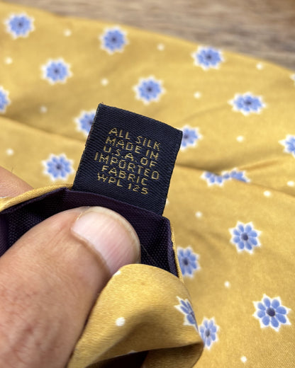 Chaps Beige Floral Silk Necktie