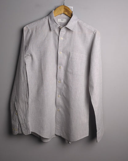 Uniqlo Gray Linen Shirt