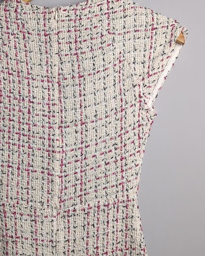 Zara White Tweed Dress