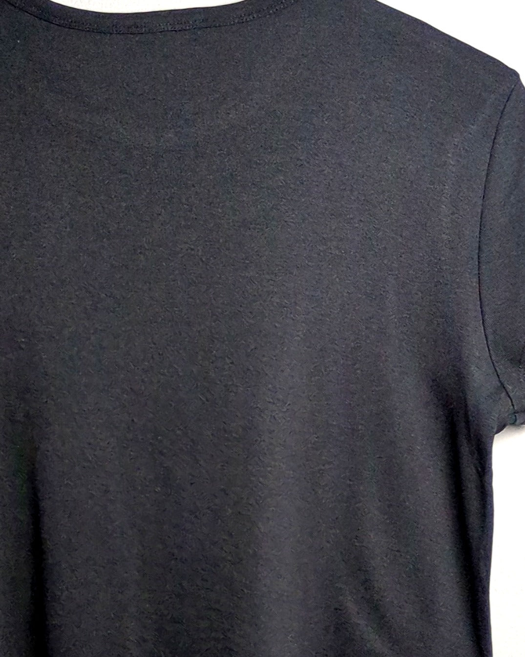 Massimo Dutti Black Crewneck T-Shirt