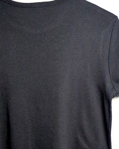 Massimo Dutti Black Crewneck T-Shirt