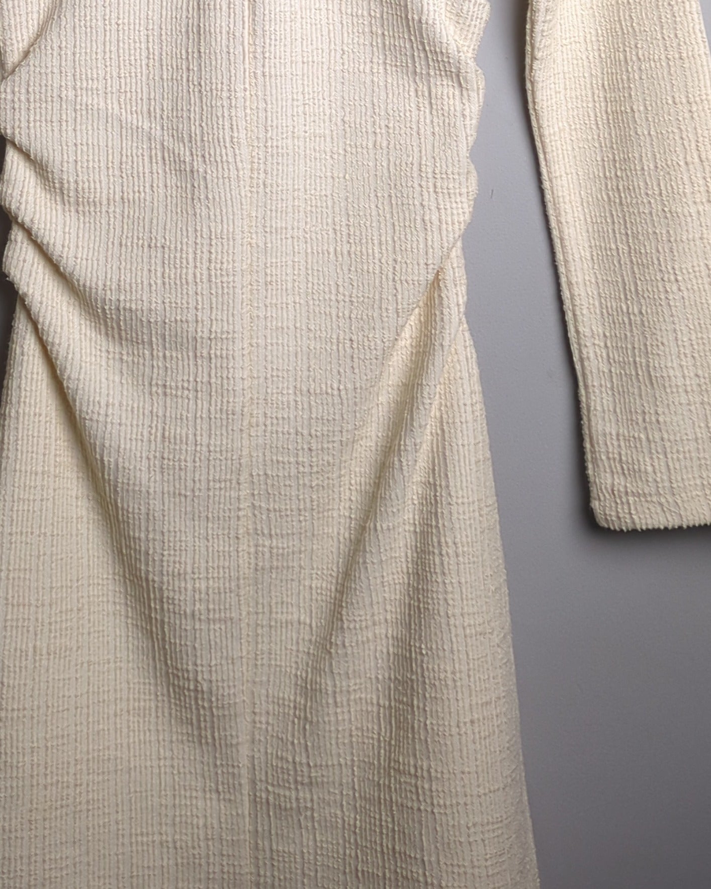 H&M Beige Ruched Dress