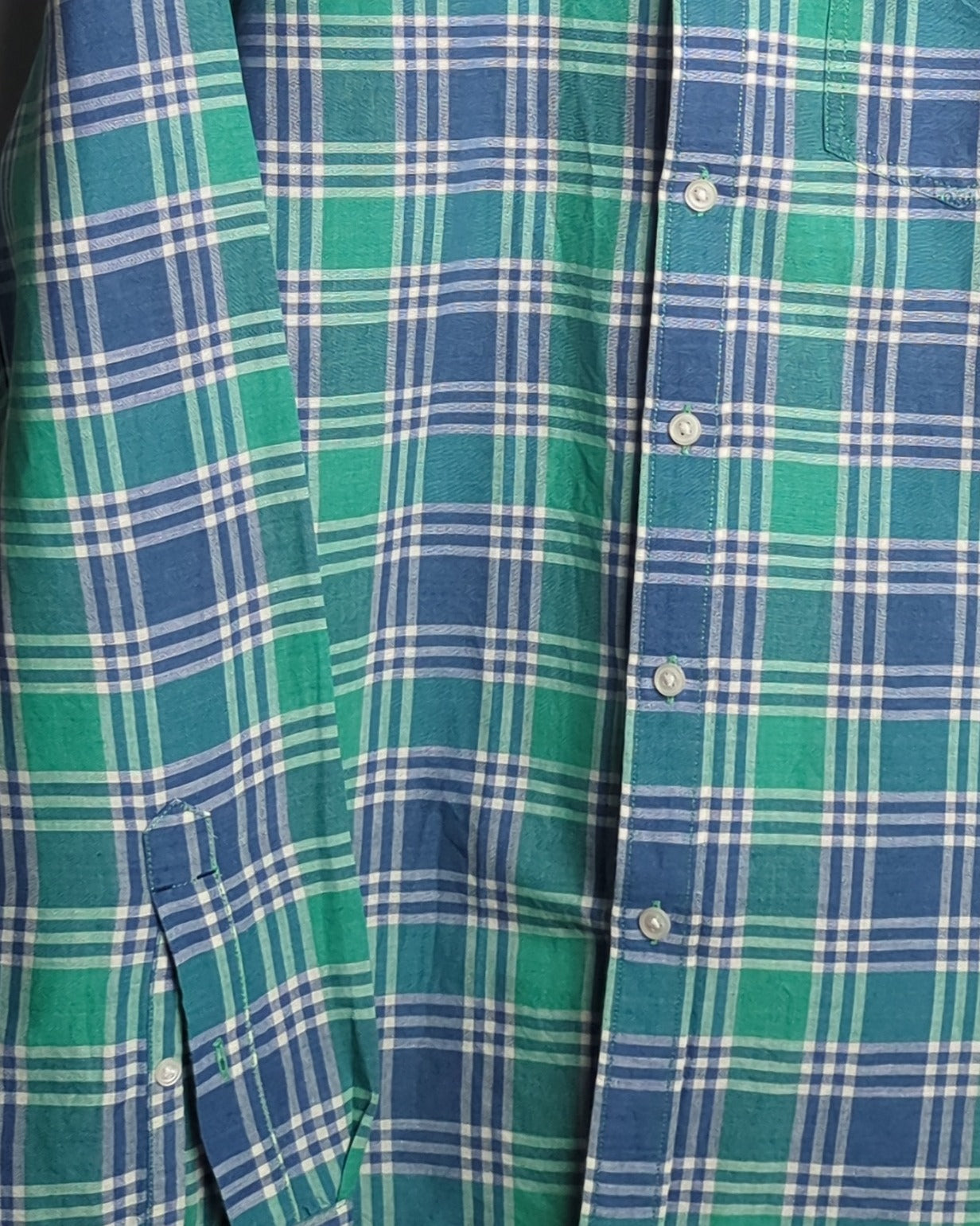 Levis Blue Plaid Shirt