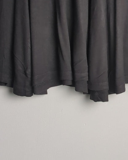 H&M Black Flare Skirt