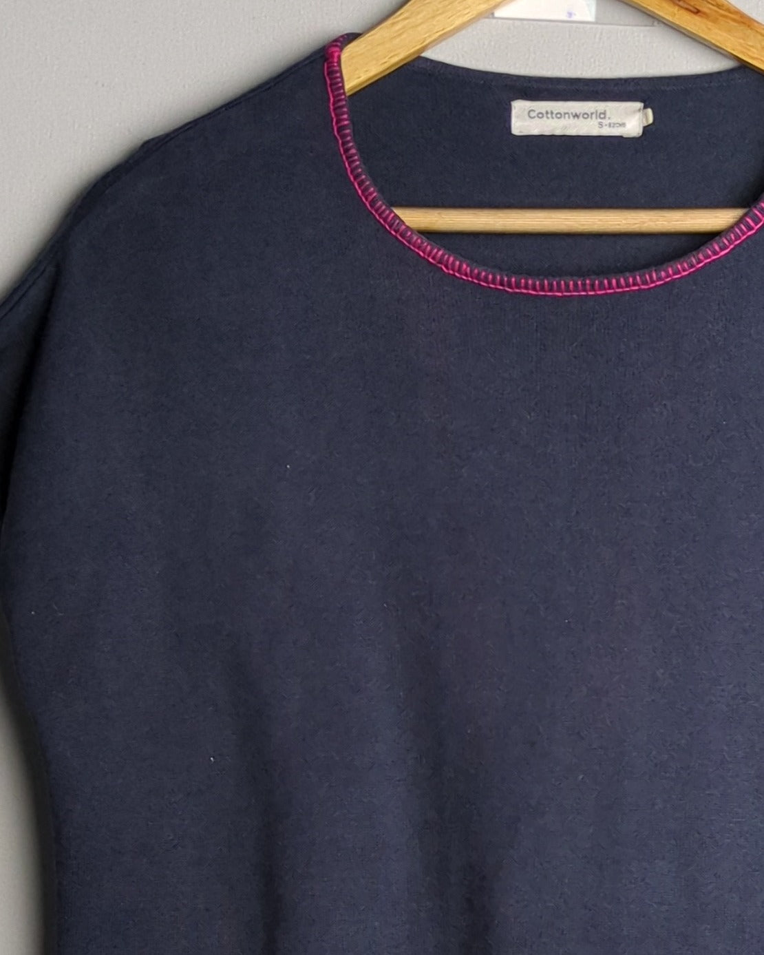 Cotton World Blue Casual Top