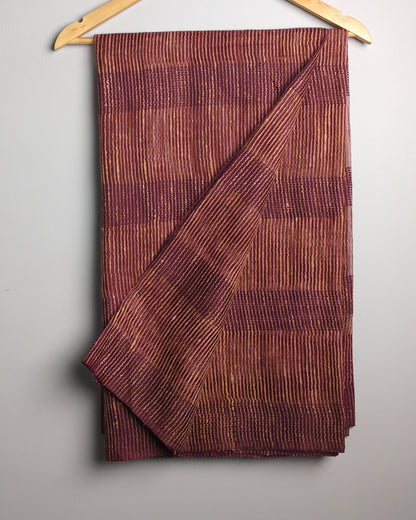 Wine Textured Saaree