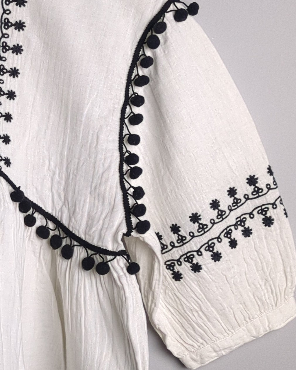Zara White Peplum Blouse