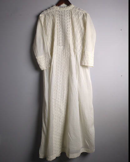White Long Kaftan Jacket