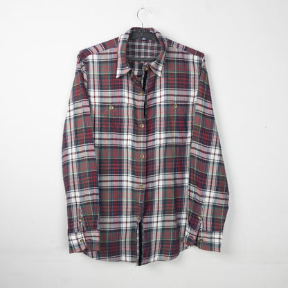 Plaid Button-Up Shirt