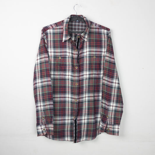 Plaid Button-Up Shirt