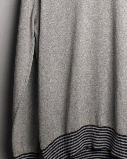 Wesport Gray V-Neck Sweater