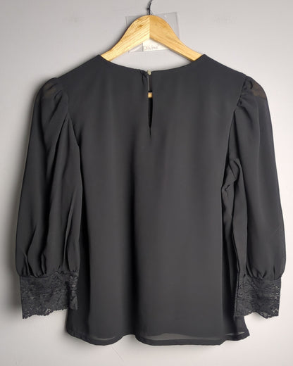 And Black Lace Blouse