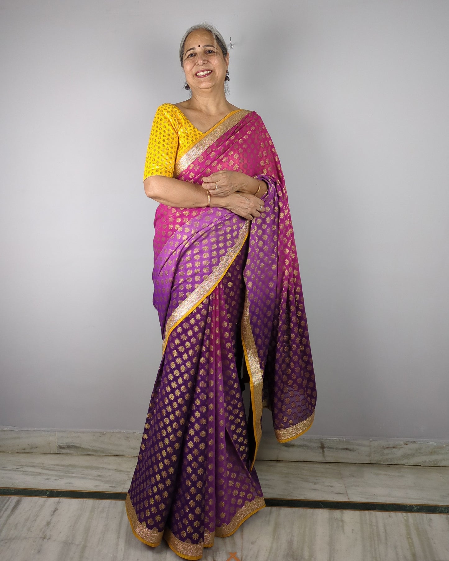 Purple Saree