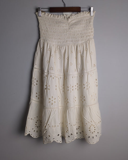 American Eagle Beige Eyelet Dress
