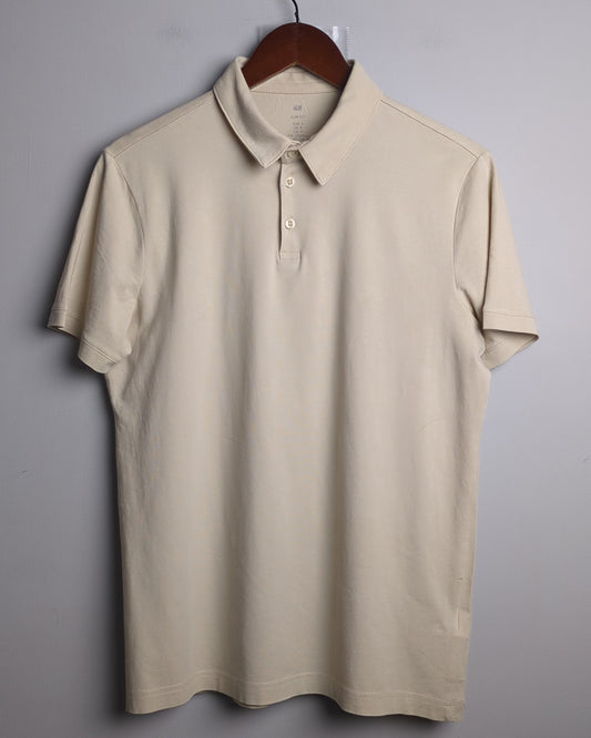 H&M Beige Polo Shirt