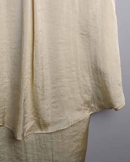 Beige Satin Blouse