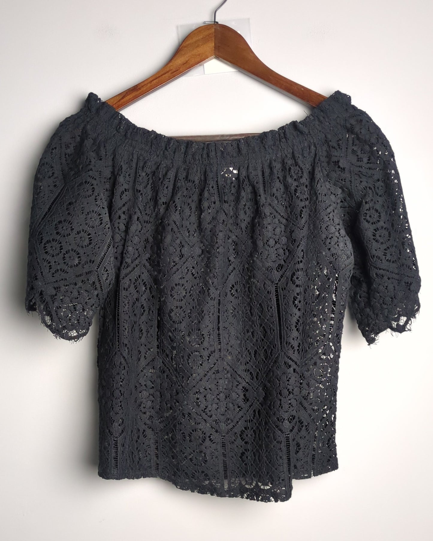 H&M Black Lace Blouse