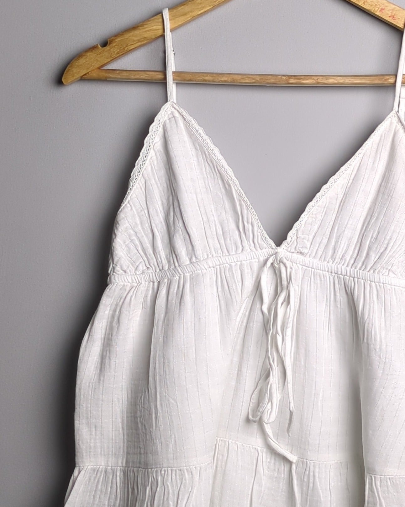 Zara White Tiered Cami