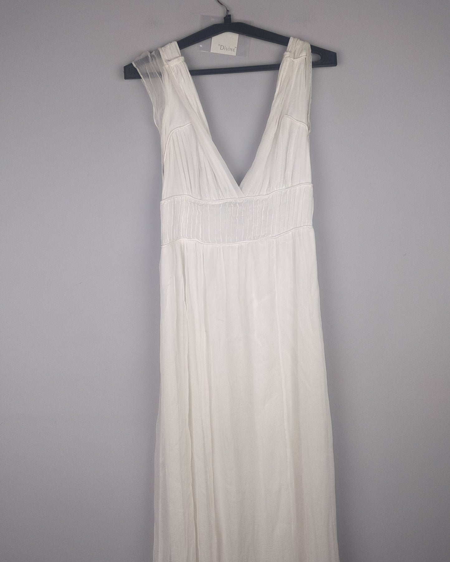 Mango White Maxi Dress
