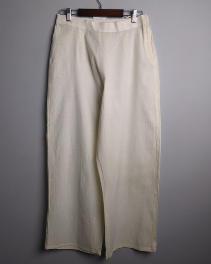 Beige Linen Trousers