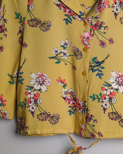 Nuon Beige Floral Shirt